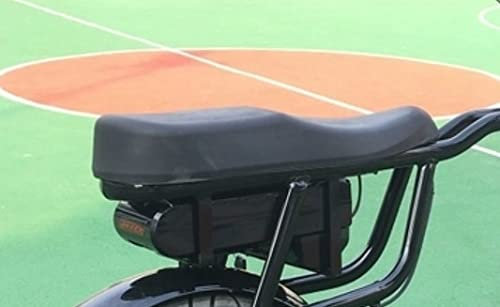 Umerk Fahrradsattel Große Breite Bequeme Sattelsitz Kissen Elektrische Fahrradsattel Fahrrad Zubehör Frauen Männer Sport Fahrradsitzbezug(Black)