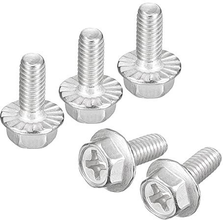 sourcing map 30 Stück Linsenkopfschraube, Flanschschraube, M4 x 10mm Sechskantschraube, Innensechskan M3 Schraubent, Vollgewinde Edelstahlschrauben, Edelstahl V2A, für Heimwerker, Silber