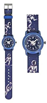bb Klostermann Kinderuhr Astronaut blau 21540 - Armbanduhr Motivuhr Quarz-Uhrwerk