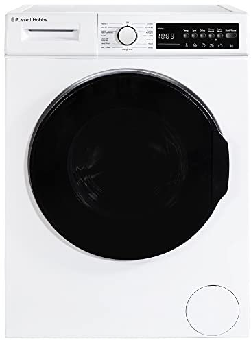 Russell Hobbs RH914W116W - Freestanding Washing Machine, 9kg Capacity, 1400 rpm, 15 Programmes, Eco Technology, Rapid Wash Cycles, White, 85 x 60.9 x 60 cm