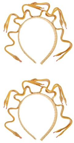 minkissy 2stücke Medusa Cosplay Stirnband Mit Schlangen-design Für Halloween Karneval Und Themenpartys Einzigartiges Kostümzubehör Für Damen Fotorequisiten Und Bühnenauftritte