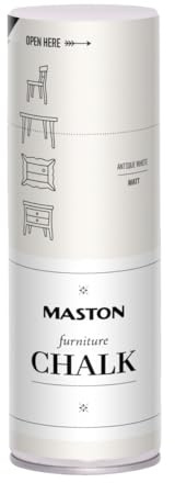 Maston Spray Paint Furniture Chalk Matt Antique White 400ml