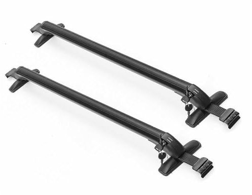 Offene Reling 1 Paar Universal Fahrzeug Auto Dach Montage Rack Schiene Bar Schwarz Aluminium Gepäckträger Mit Lock Auto Rack Dachgepäckträger