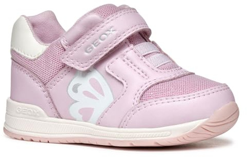 Geox - B RISHON GIRL A, Zapatillas Bebé - Mädchen, Pink/Off White,