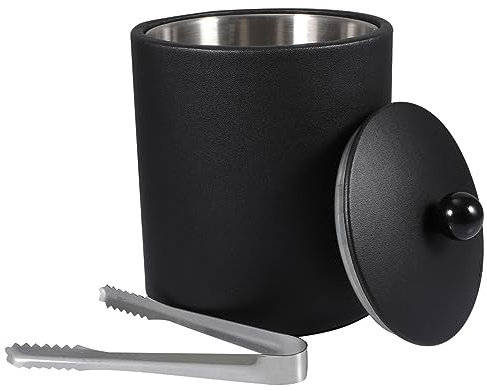 Alipis 1stk Eiskübel Aus Edelstahl Eimer Trinken Eiswürfelbehälter Fass Eiskübel Für Cocktailbar Isolierter Eiskübel Für Isolierender Eiskübel Eimer Mit Deckel Eiswannen Rostfreier Stahl