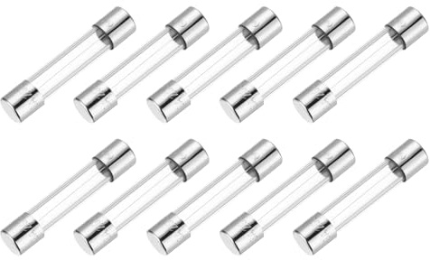 QUARKZMAN 3A 250 V glassäkring 6 x 30 mm UL-tidsfördröjning säkring listad långsam smältsäkring för hushållsapparater (förpackning med 10)
