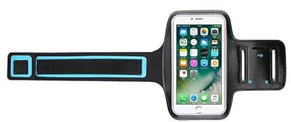 Brassard de Sport avec Poche Écouteur, Résistant à l'Eau pour iPhone 15/14/14 Pro Max/13/12/XR/XS Smartphone 6.3 pour Course et Jogging