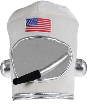 Astronautenhelm USA Kinder weiß one Size