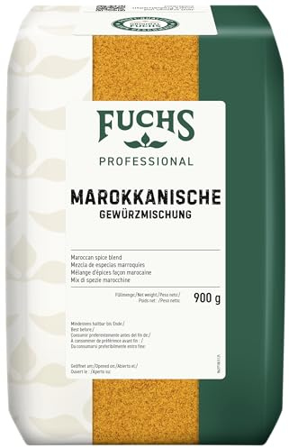 Fuchs Professional - Marokko Gewürzmischung | 0,9 kg im großen Beutel | Marokkanisches Gewürz für Couscous, Reis oder Kichererbsen | Für Großverbraucher