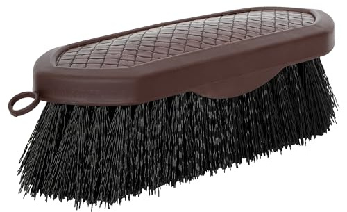 START Pferdebürste mit ergonomischem Griff – Weicher Striegel für Pferde – Fellbürste für sanfte & gründliche Pferdepflege – Antirutsch-Design & praktische Schlaufe (Braun)