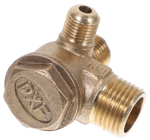 Angoily Copper Air Compressor Check Valves with Threaded Ends Brass Valve for Pipeline Connection Pressure Tank and Piston Pump Easy Installation Without Tools