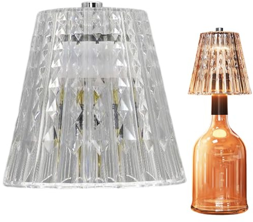 Lampada a bottiglia senza fili, paralume a LED senza fili, 3 colori con controllo touch, dimmerabili, lampade a sfioramento continuo accanto alle lampade a batteria, lampada da tavolo per camera