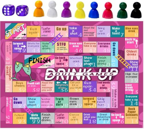 Mindu Adult Drinking Party Board Game, Interactive Game for Girls Gathering | Fun interactive adult drinking board games, lively entertainment for parties and girls night, brings joyful atmosphere