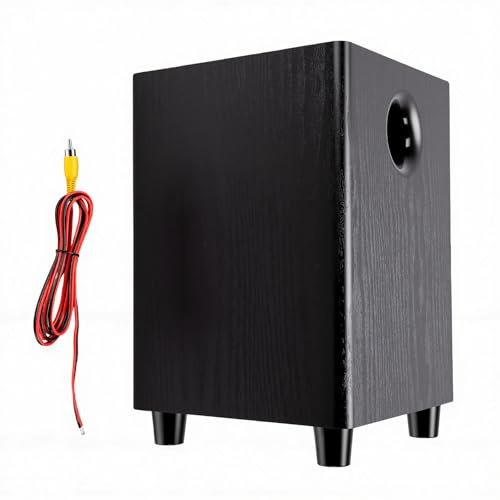 Topiky Subwoofer Pasivo de 6,5 Pulgadas, Altavoz de Subwoofer Pasivo de 100 W con Tecnología de Ganancia de Tierra, Altavoz para Cine en Casa, Fiesta Plug and Play, de Altavoces
