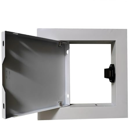 Undersökningsdörr av rostfritt stål ， Aluminiumlegering, larmvägginspektionslucka for vindssjukhus skolor hotell(13x14in(330x355mm))