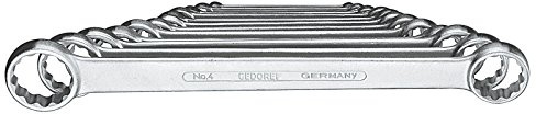 GEDORE Doppelringschlüssel Satz 12-teilig - Hochwertige Schraubenschlüssel - Robust & Langlebig - Ideal für Handwerk & Industrie - Präzise Passform & Komfortabler Griff