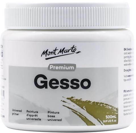 MONT MARTE Premium Gesso 16.9oz (500ml)