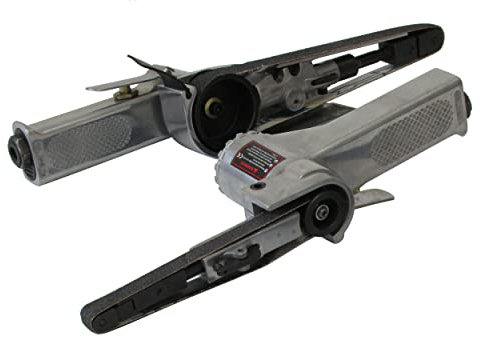 Air Belt Sander Set - AT-485 20mm Speed Easily Controlled With Throttle Lightweight Rotating Sanding Head - AT-480 10mm Smallest Handy Belt Both Useful To Reach Hard To Reach Areas