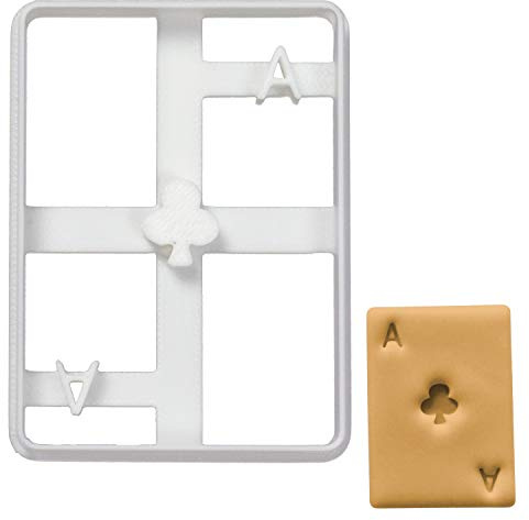 Poker Card Ace of Club cookie cutter, 1 piece, Ideal for DIY Las Vegas Casino theme party - Bakerlogy