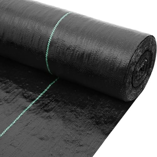 DWALE Driveway Fabric,13x115 ft Road Fabric Commercial Weed Barrier Fabric, Landscape Fabric Heavy Duty 5OZ French Drain Fabric for Erosion Control,Landscape Fabric,Weed Barrier,Construction Projects