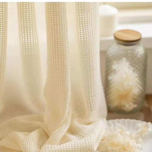 MANQILE Bohemian Baumwolle Leinen Vorhänge Garn Blickdicht für Wohnzimmer Schlafzimmer Balkon Vorhänge Jalousien