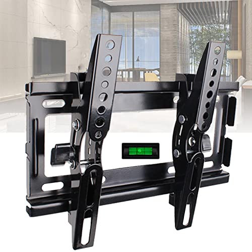 Supporto TV a parete, supporto TV inclinabile a parete a basso profilo per la maggior parte dei televisori LED, LCD e curvi a schermo piatto da 20-32, staffa di montaggio TV inclinabile VESA 200x200