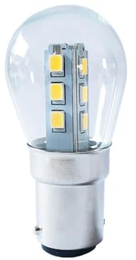 YXJX low voltage bulbs, Lot de 20 ampoules LED à double contact DC24V S25 B15D 1W/2W, mini lampe suspendue en plastique(6500K Cool White,2W)