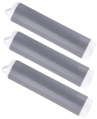 Ciieeo 3 Pezzi Guanti Pentola in Silicone Antiscottatura Grigio Copertura Isolante Termica per Manici Padelle Wok e Padelle in Ghisa Impugnatura Antiscivolo e Facile da Pulire