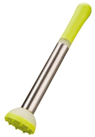 Ibili Clasica Limettenstampfer, Cocktailstößel aus rostfreiem Stahl, 21 cm Länge