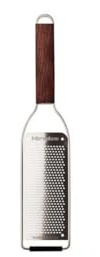 Microplane Master Reibe Fine #2, fein 43304 - Walnussholz, Edelstahl - Rechteckig - Braun, Grau - Reibe