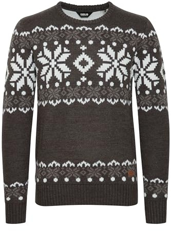 !Solid SDNorwig Herren Pullover Grobstrick Rundhals-Ausschnitt