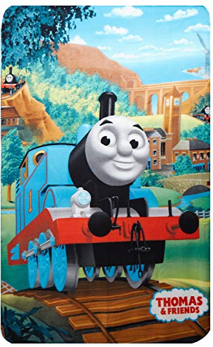 HORLAT Fleece Blanket Thomas & Friends 100 x 150 cm for Children to Cuddle, Cuddly Blanket with Oeko Tex Standard 100