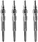 Twowinds - Candelette di Preriscaldamento 0250202022 Compatibile con Renault Clio 3, Kangoo, Laguna 3, Master 1.5 1.9 Dti Dci - Candeletta ad Incandescenza - Riscaldatori (set di 4 pezzi)