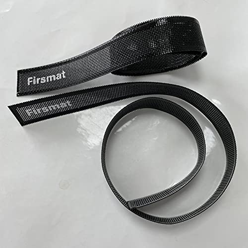 Firsmat Silicone Perforated Tart Ring Mesh Liner, 2-Pack, 1-1/4 x 29.5, Black