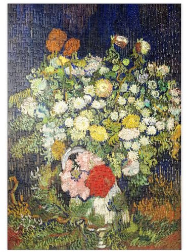 MyPuzzle Bouquet De Fleurs dans Un Vase (1890) par Vincent Van Gogh - Premium 500 Pièces Puzzle - Collection spéciale MyPuzzle de Æpyornis