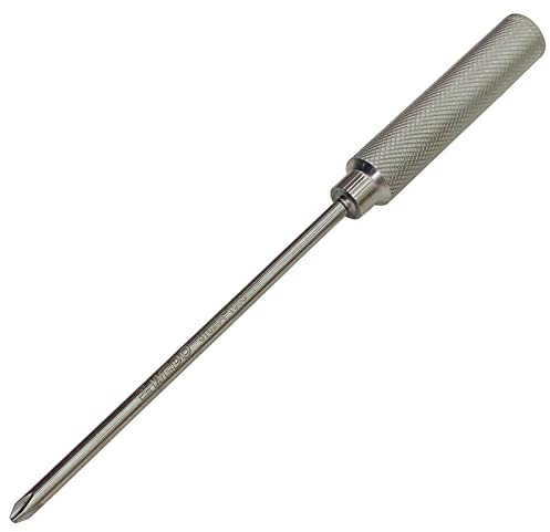 WEDO Stainless Steel Cross-Point Screwdriver,Cross Head Screwdriver with Stainless Steel Handle,Corrosion Resistant, Rust Proof,PH2*150mm,Length 255mm,10