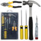WAIZHIUA 5Pcs Home Tool Kit, Essential Household Hand Tools Home and Office Tool Kit Set with Hammer Pliers Screwdriver Voltage Tester for DIY Repair Maintenance