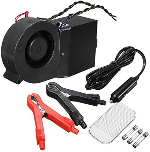 JAWSEU 12V Auto Heizlüfter, 300W-500W Einstellbare Autoheizung Defroster Windschutzscheiben Demister, Elektrische Keramikheizung mit Lüfter mit Zigarettenanzünderstecker