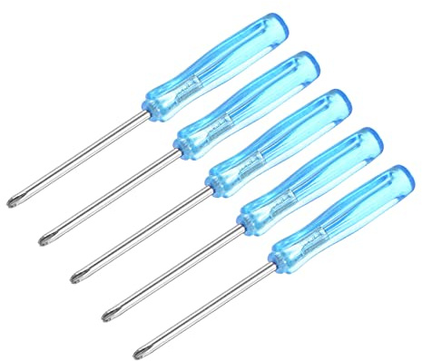 sourcing map Mini tournevis Phillips, tête cruciforme de 2,0 mm, longueur de 65 mm pour la réparation de petits appareils électroménagers, 5 pièces