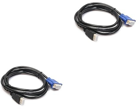 Hemobllo 2pièces Câble vers Vga Adaptateur Vga Broches Connecteurs Plaqués Or Compatible avec Moniteur TV Projecteur Transmission