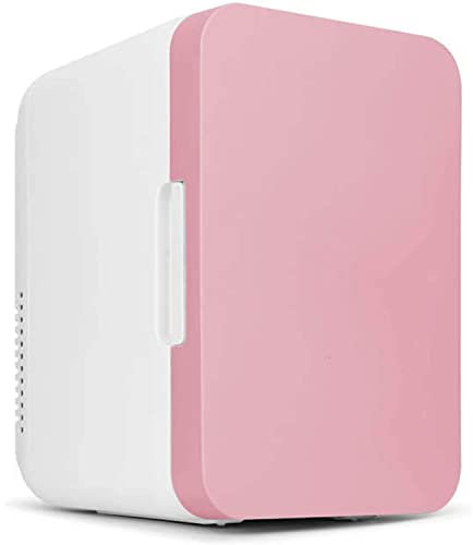 Suuim Mini réfrigérateur Refroidisseur et réchauffeur Compact d'une capacité de 8 L, réfrigérateur de Voiture Portable et Silencieux, Utilisation à la Maison, au Bureau, en Voiture, Rose