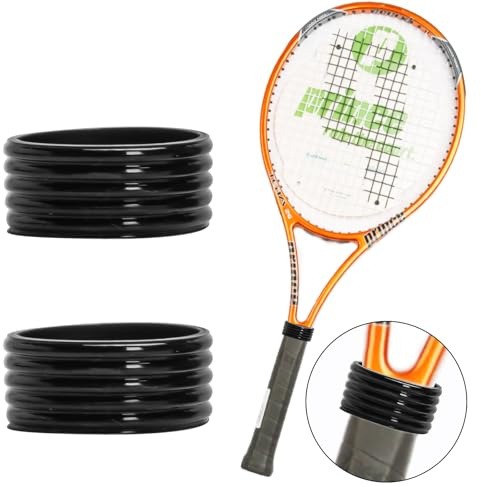8 Pz Grip Racchetta Tennis Impugnatura in Silicone Anelli di Fissaggio per Racchetta da Tennis Badminton,Anello in Silicone Grip Racchetta Padel Overgrip Padel,per Badminton,Tennis,Racchetta da Squash