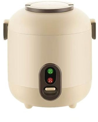 Mini cuociriso da 1,2 l, Piccola Mini cuociriso per 1-2 Persone, pentola Interna Antiaderente in Lega di Alluminio, con spatola e misurino, per Cucinare Riso, Porridge e zuppa