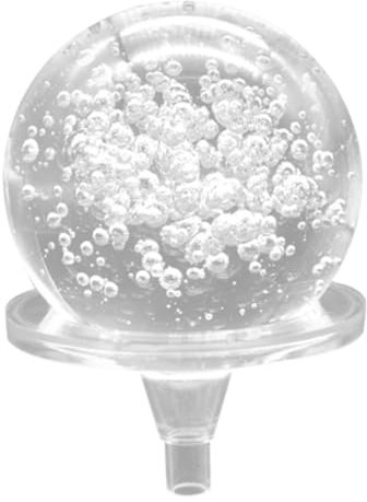 Ciieeo Fountain Bubble Crystal Ball 8cm Stand 3.1-inch Decorative Glass Sphere Water Fountain Desktop Ornament Feng Shui Tabletop Decor