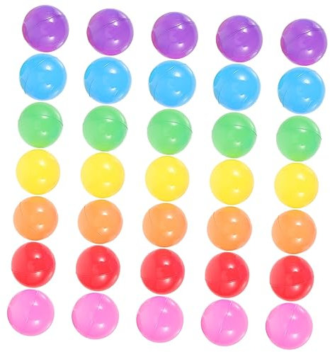 SKISUNO Bolas De Piscina De Colores para Niños Pequeños 5,5 Cm Diámetro Plástico Liviano Juego De 50 Piezas para Piscina De Bolas y Juguetes De Baño Infantiles