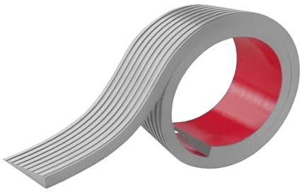 Yunova Gummirampe 100cm x 8cm x 1,5cm, Türschwellenrampe aus PVC, rutschfest & Zuschneidbar, Barrierefreie Rampe für Saugroboter, Rollator, Kinder & Haustiere, für Innenbereich