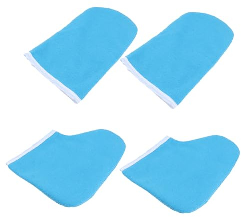 NIYANGLE Wachsbad-fuß Und Handüberzug Für Paraffintherapie Set Mit Schutzfußriemen Und Handschuhen Einfach Selbst Aufzutragen Für Feuchtigkeitsaufnahme Der Haut