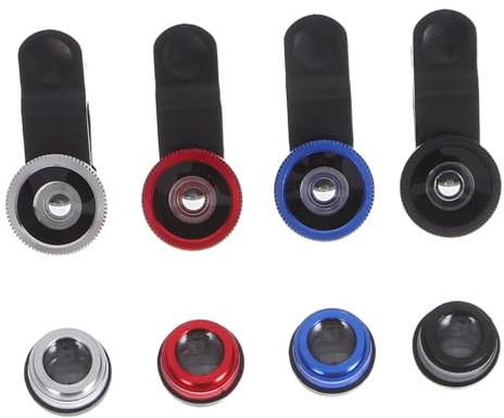 SEWACC 4stücke Teiliges Handy-objektiv-Set Mit Clip- Makro Und Fisheye-aufsätzen Für Smartphone-kameras Für Reisen Events Und Nahaufnahmen