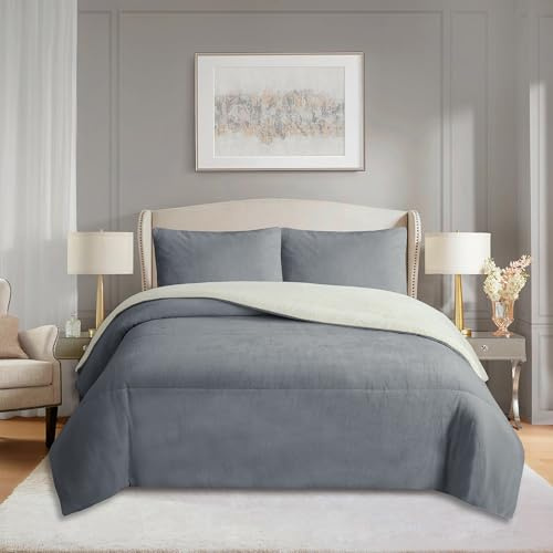 various Edredón Invierno Sherpa Extra Grueso 560 g/m² | Manta Borreguito Suave y Cálida | Edredón Borrego 180 x 260 cm Cama para Matrimonio y Sofá | Transpirable y Reversible.