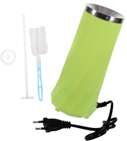 SUPVOX Appareil à Œufs et Saucisses Automatique Électrique Vertical en Acier Inoxydable, Cuisinière Antiadhésive Mini Verte, 220v, pour Petit-déjeuner Maison et Bureau Style Aléatoire